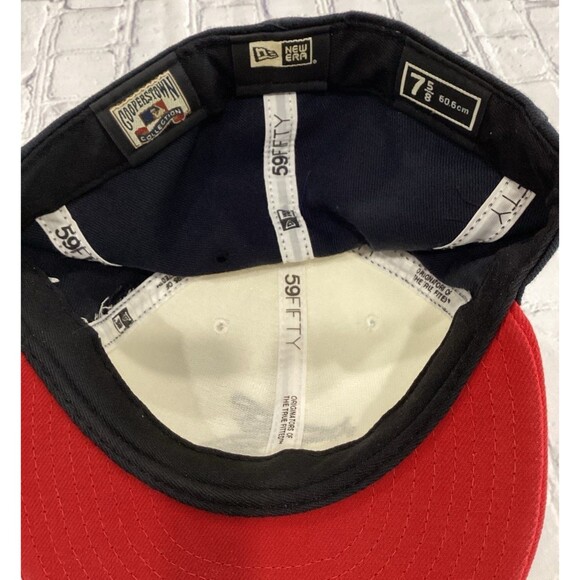 New Era Cap Hat Unisex Fitted 7 5/8” Red Chicago White Sox Cooperstown 59 fifty - Picture 5 of 5